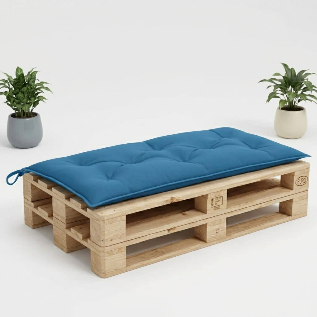 Coussin palette banc anthracite 100x50x7cm - Variation 1