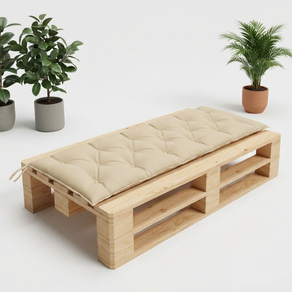 Coussin palette anthracite 180x50x7cm étanche - Variation 1