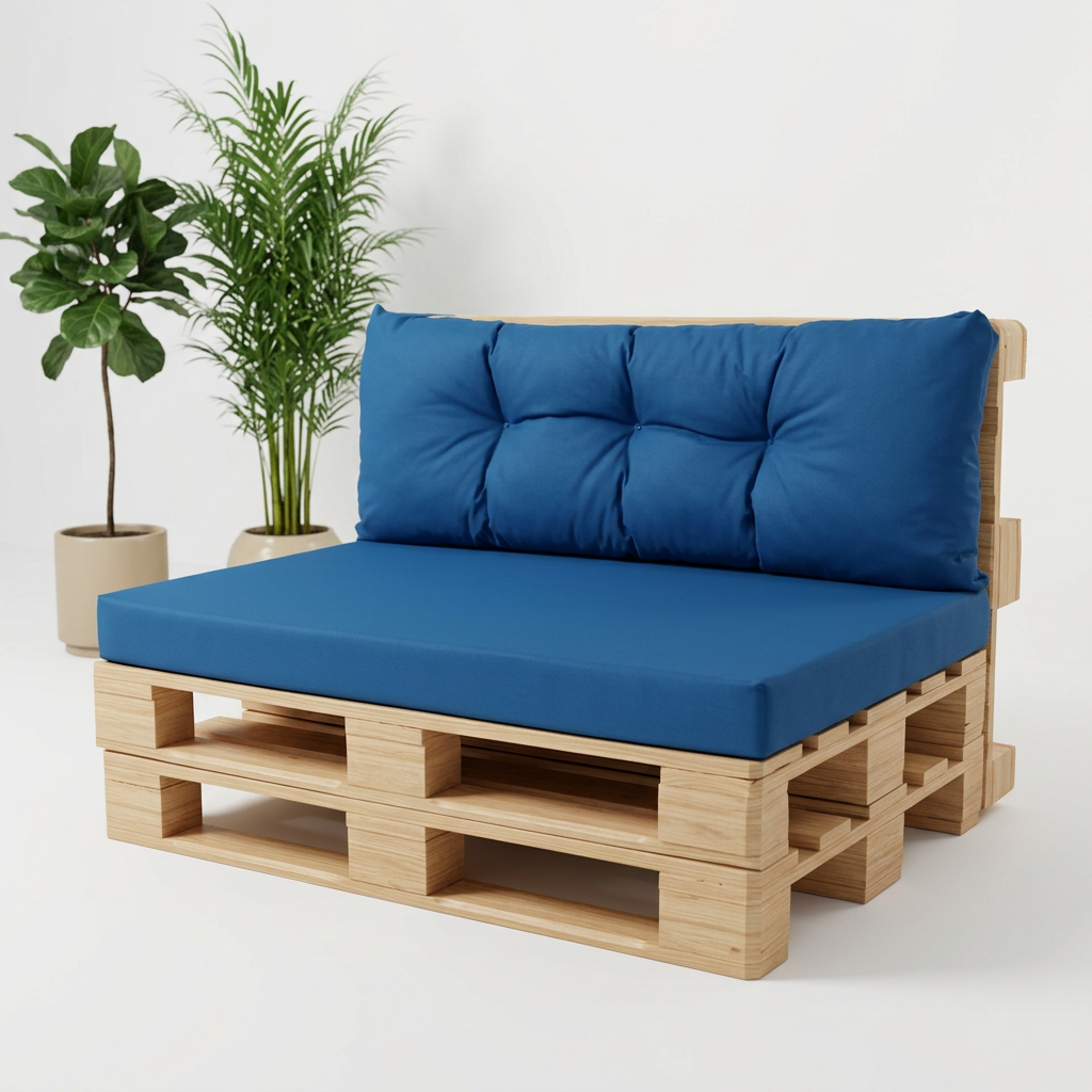 Coussin palette jardin imperméable - Variation 1