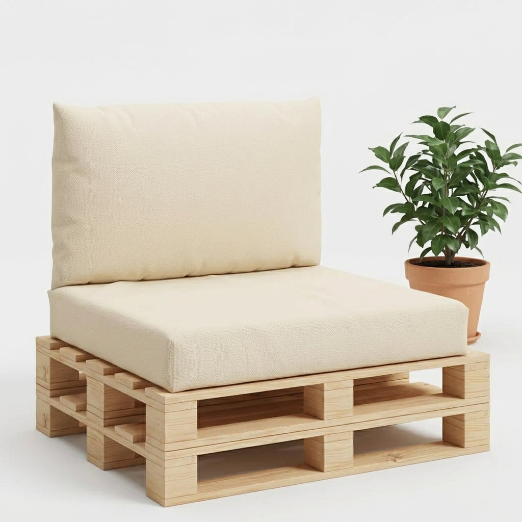 Coussin palettes anthracite étanche lot 2 - Variation 1