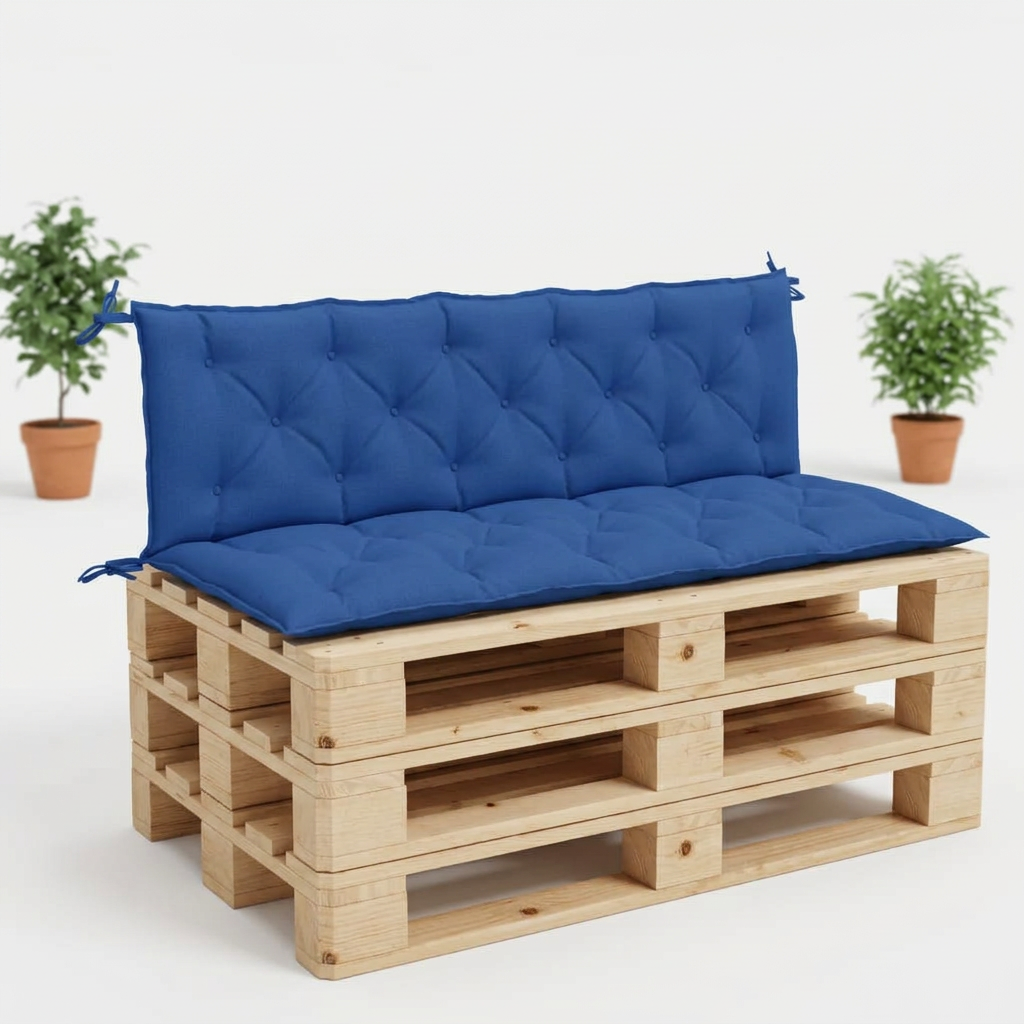 Coussin palette banc jardin set anthracite - Variation 1