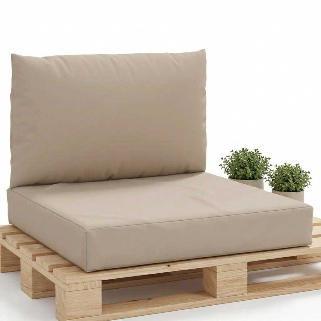 Coussin palette lot 2 anthracite Oxford - Variation 1