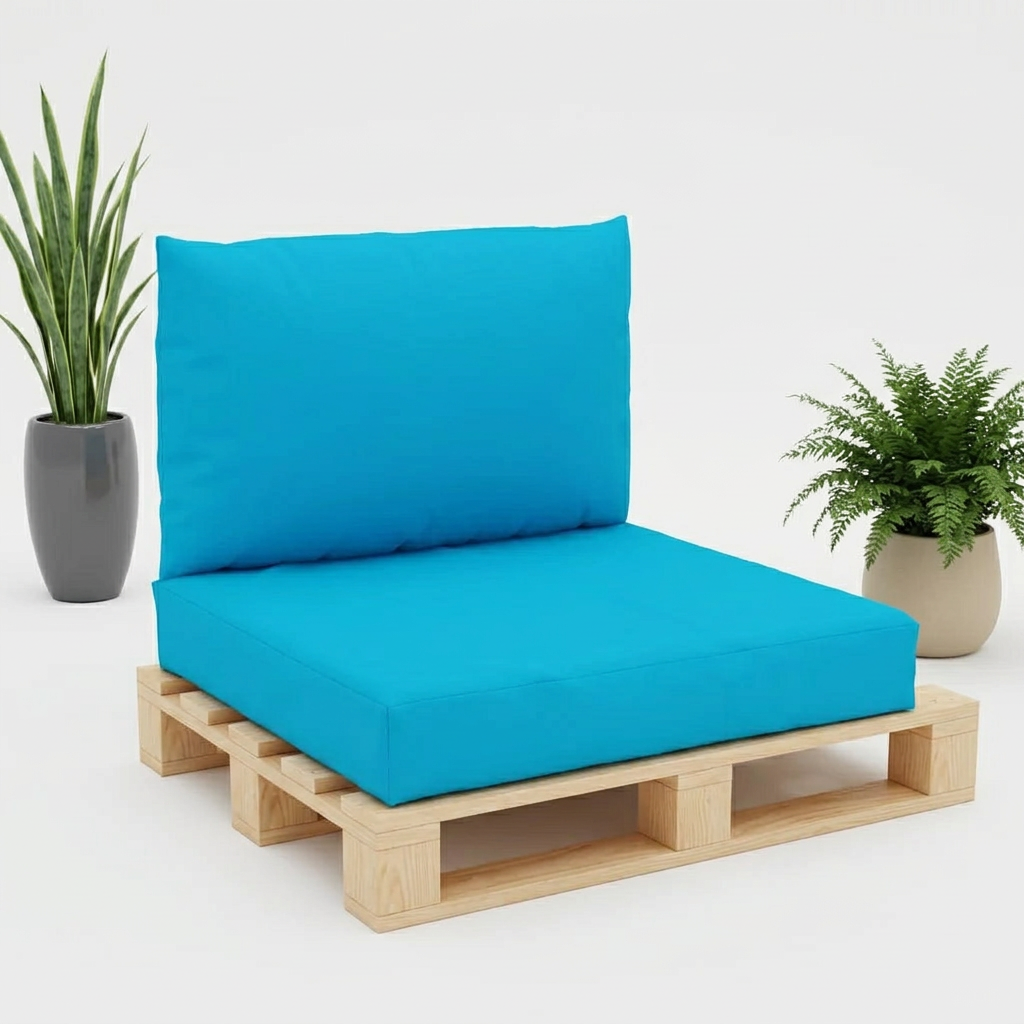 coussin palette bleu - Variation 1