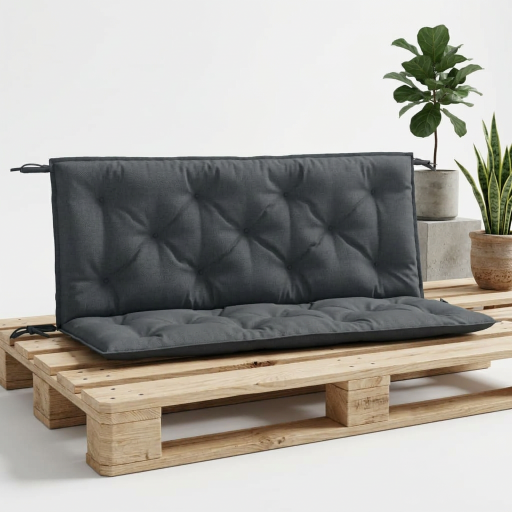 Coussin palette Banc Anthracite Lot 2 - Variation 1