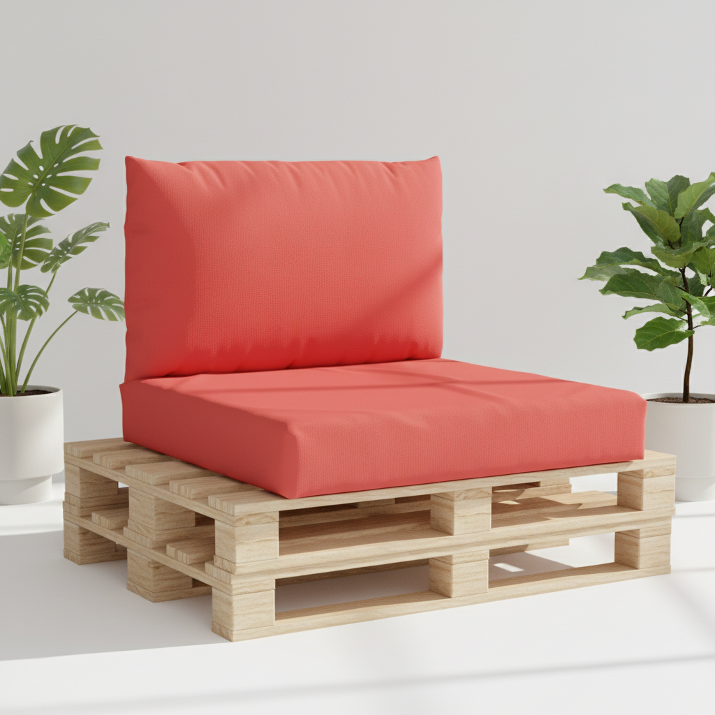 Coussin palette corail Oxford imperméable ensemble jardin - Variation 1