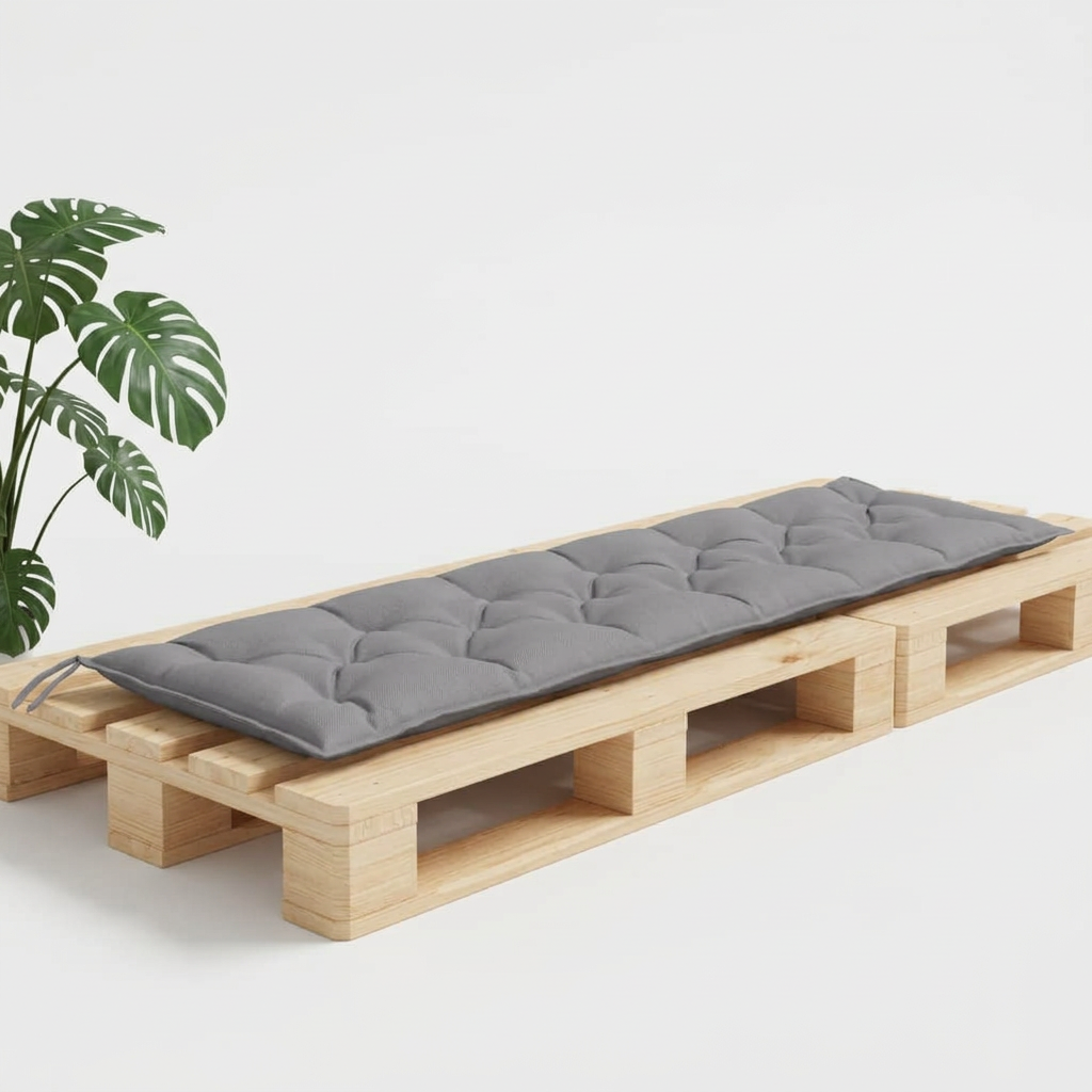 Coussin palette Anthracite imperméable 200x50 - Variation 1