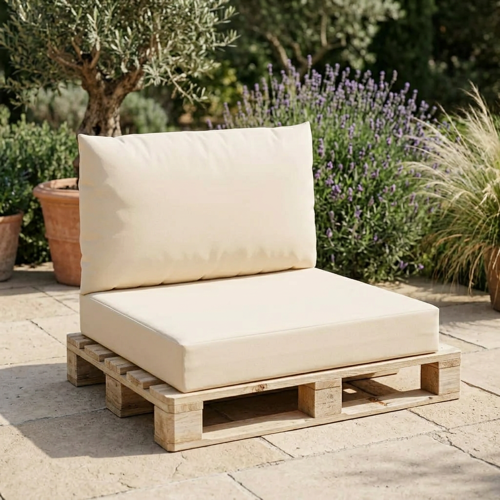 Coussin palettes anthracite étanche lot 2 - Variation 2