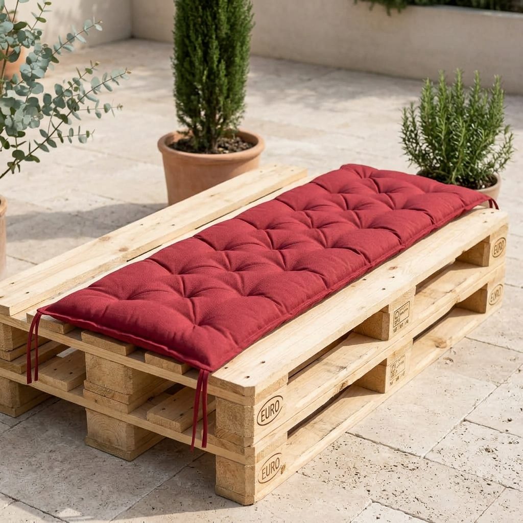 Coussin palette anthracite 200x50x7cm Oxford - Variation 2