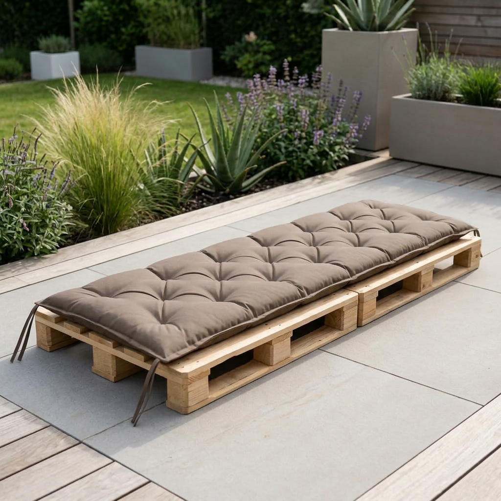 Coussin palette Anthracite 200x50x7cm Oxford - Variation 2