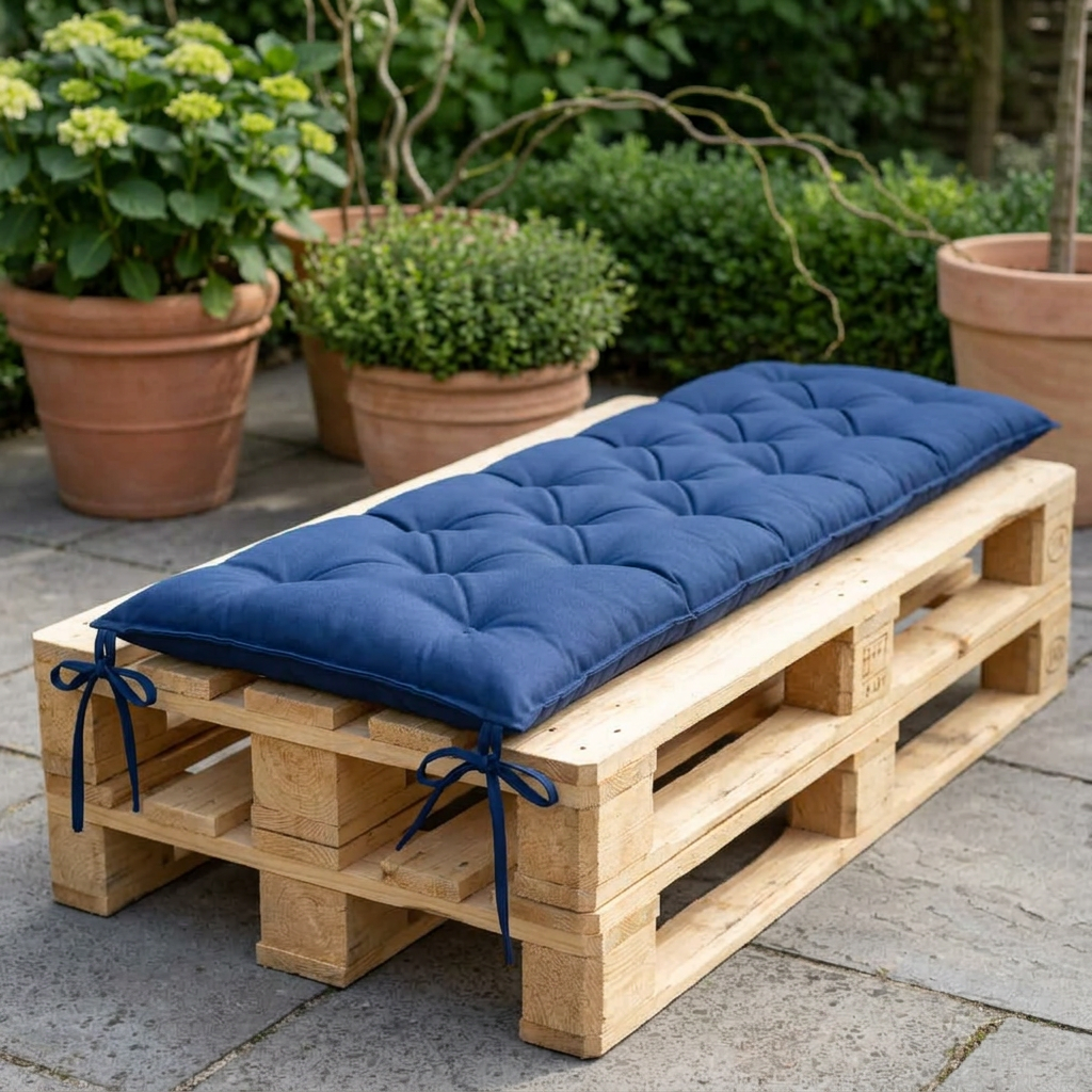 coussin palette bleu marine - Variation 2