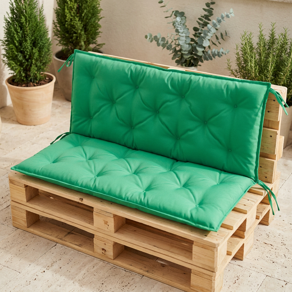 coussin pour palette vert - Variation 2