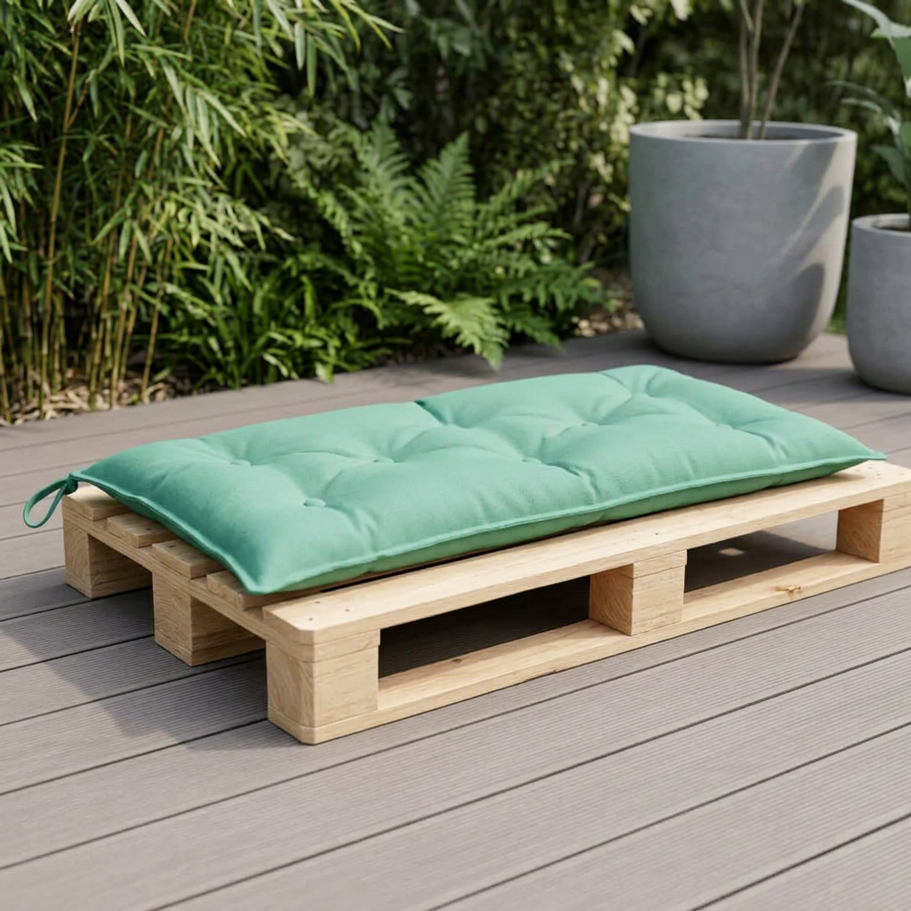 coussin palette vert d'eau - Variation 2