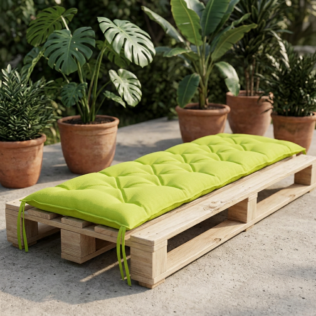 Coussin palette Anthracite 180x50x7cm Oxford Imperméable - Variation 2