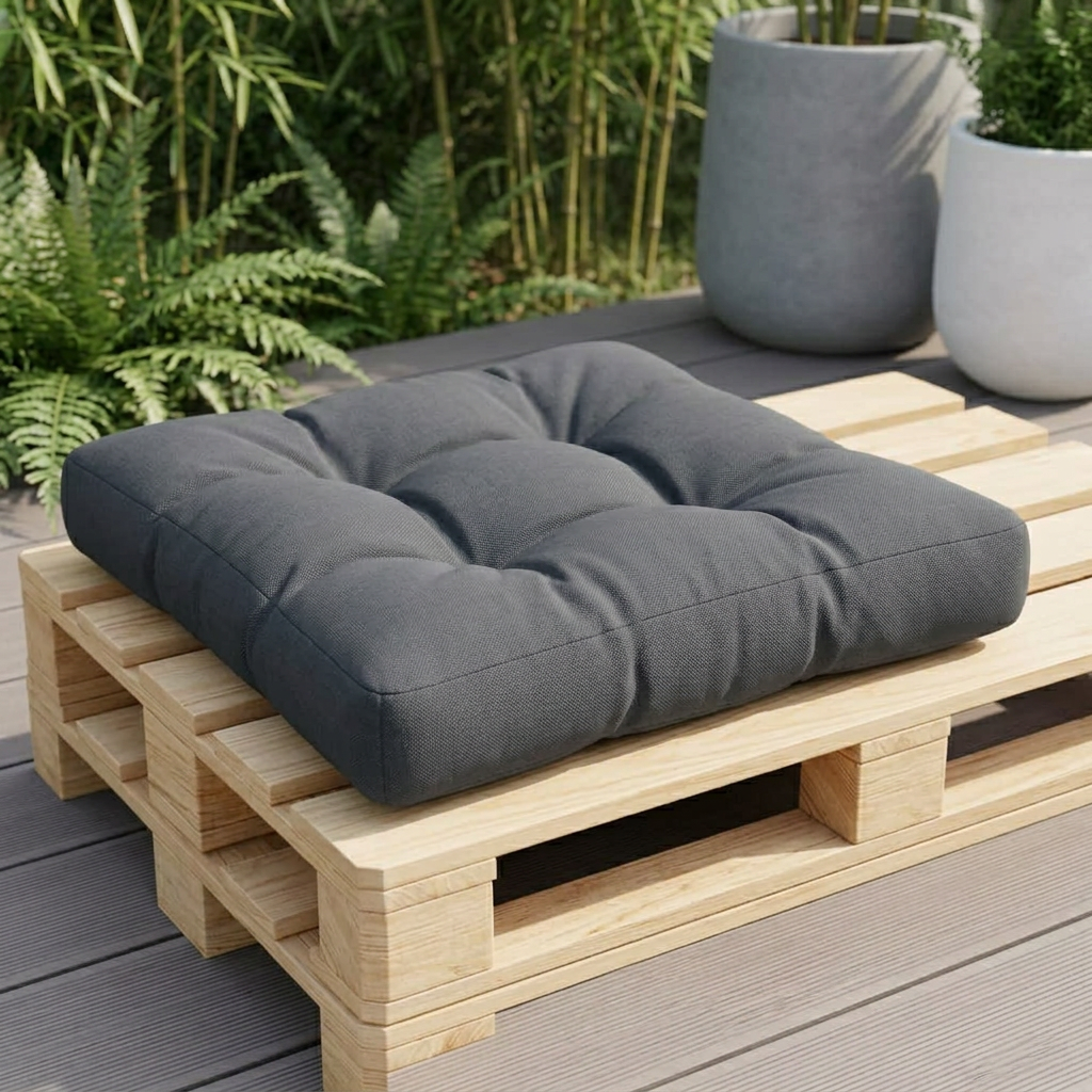 Coussin palette Anthracite palette 60x61.5cm - Variation 2