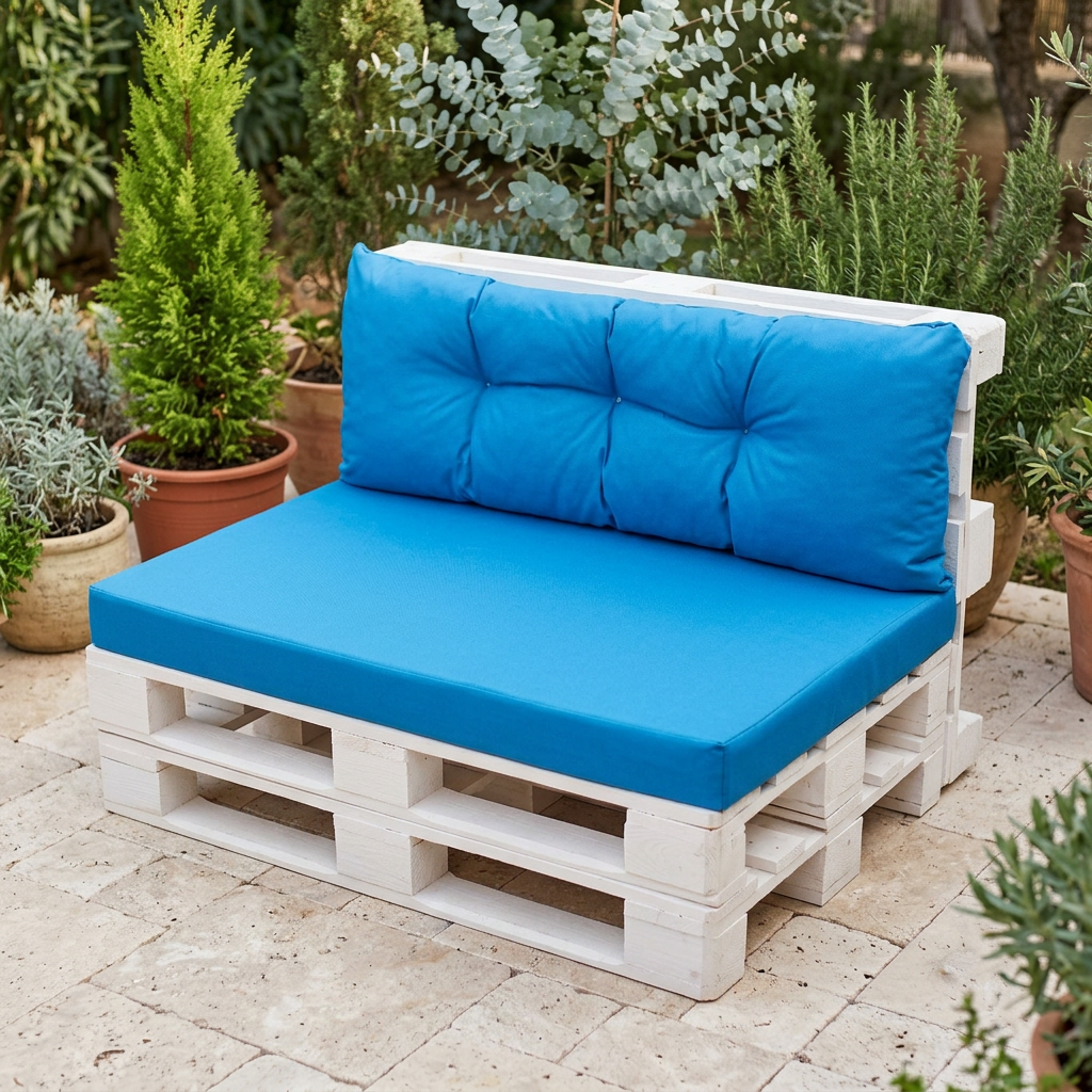 Coussin palette jardin imperméable - Variation 2