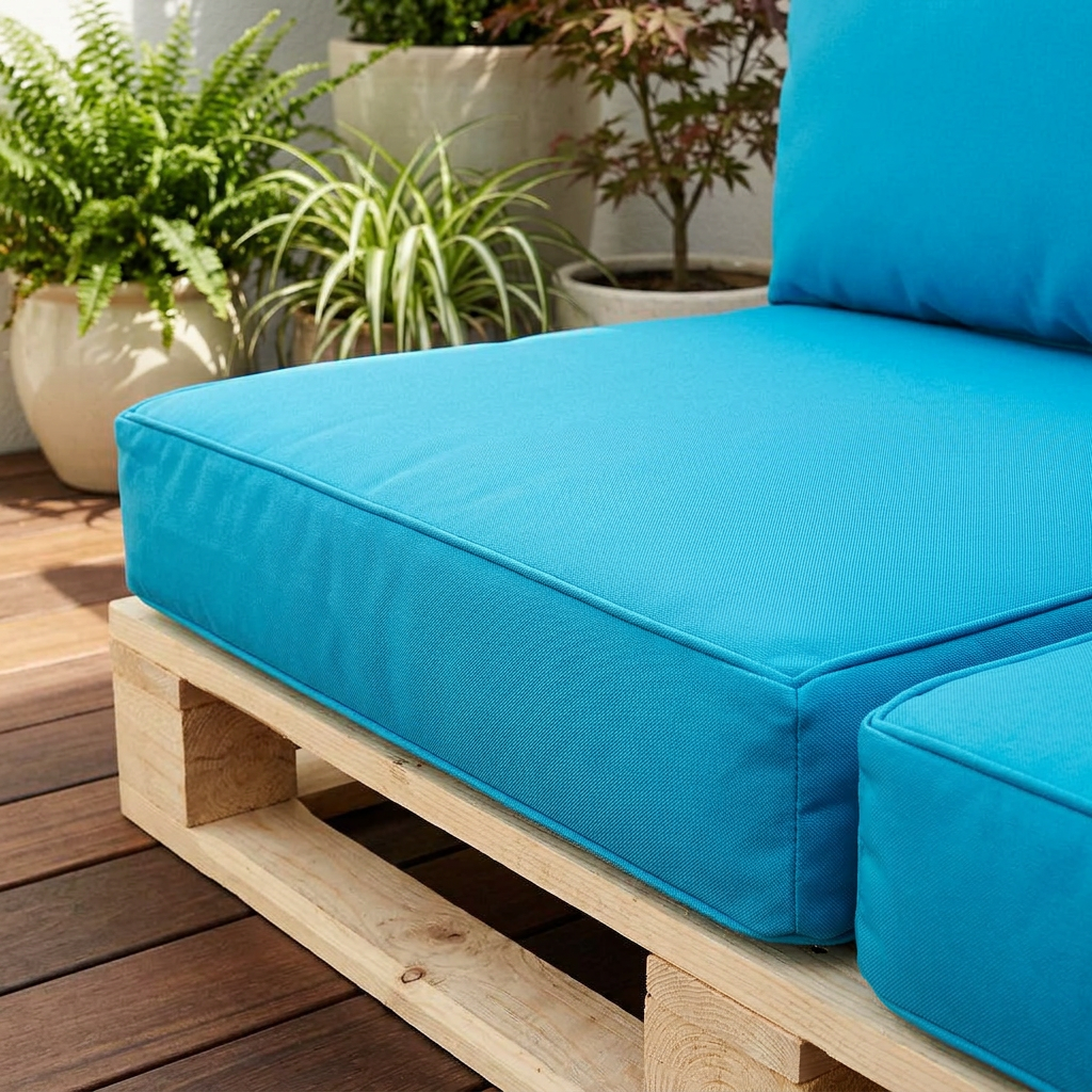 coussin palette bleu - Variation 2