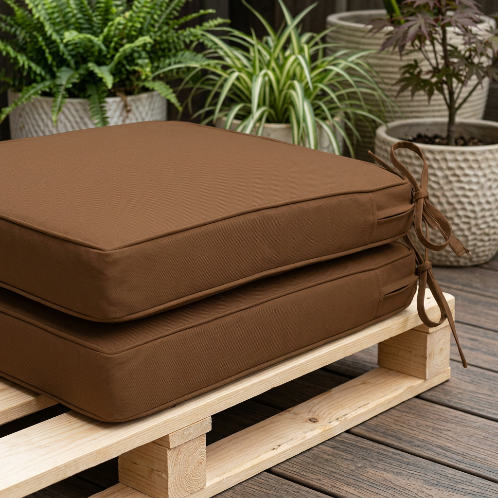 Coussin palette imperméable extérieur déhoussable résilient - Variation 2