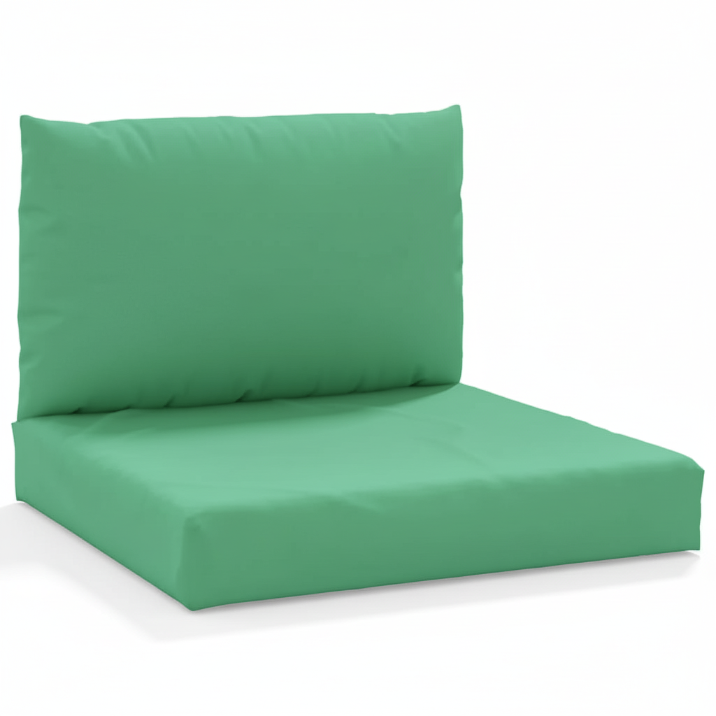 Coussin palette lot de 2 vert tissu Oxford imperméable - Variation 3