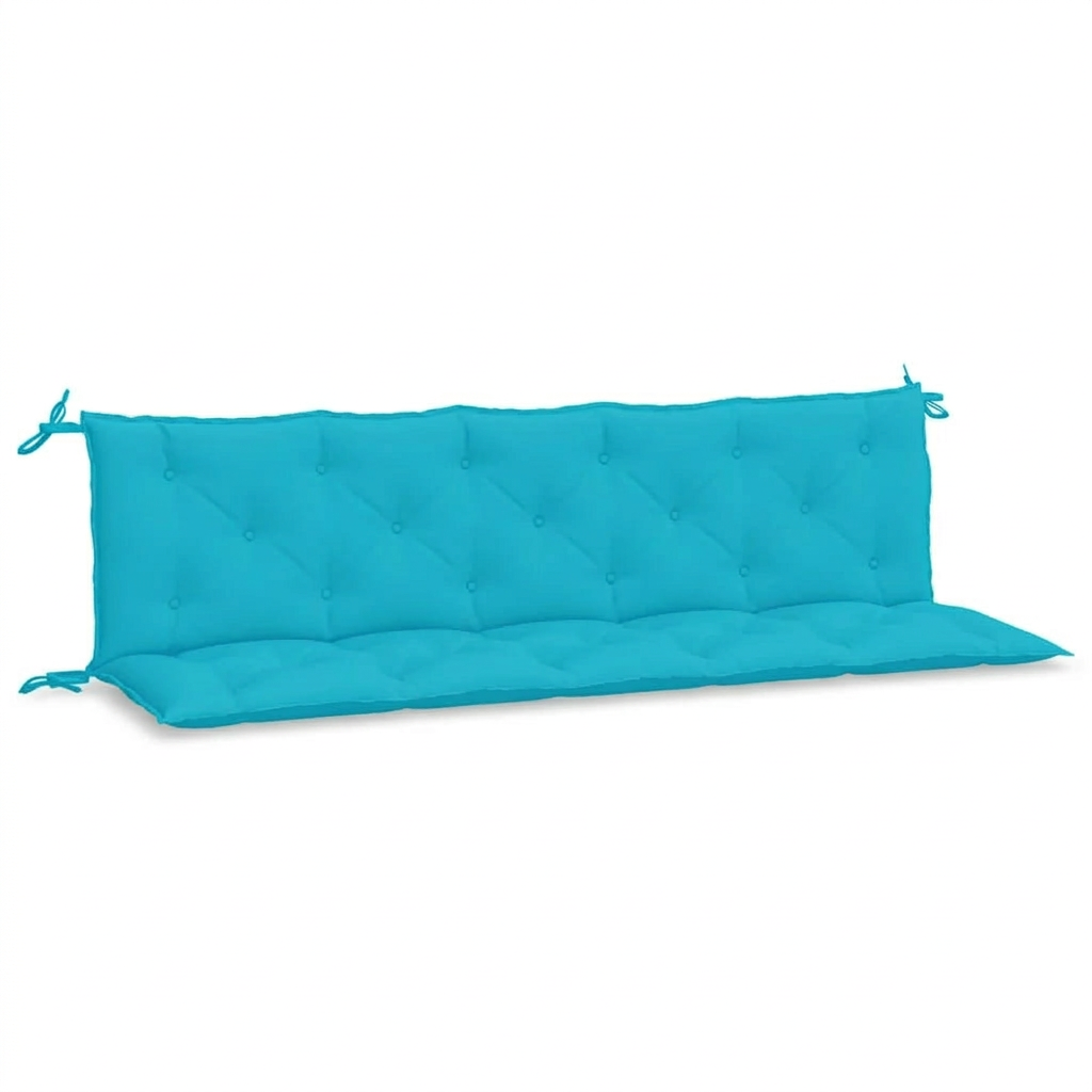 Coussin palette banc jardin rayé bleu blanc - Variation 3