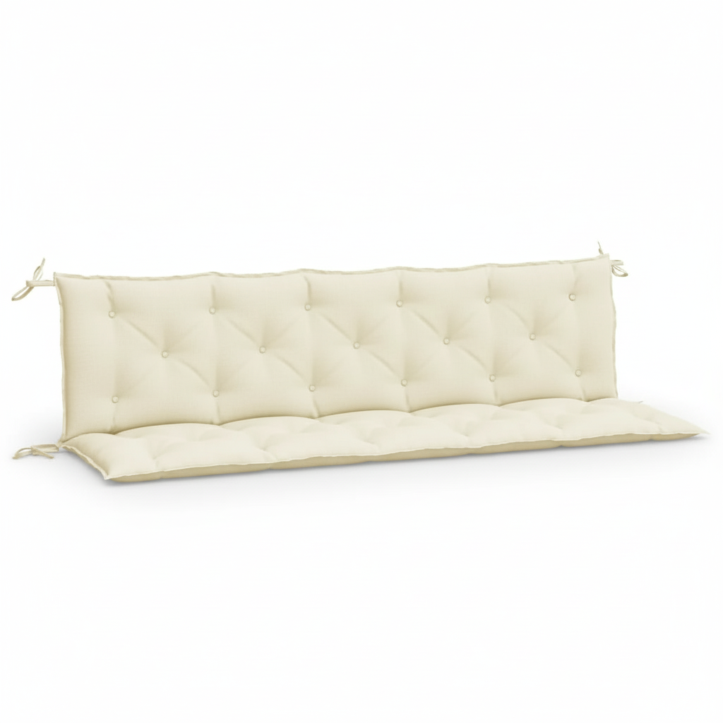 Coussin palette banquette crème imperméable 180cm Lot 2 - Variation 3