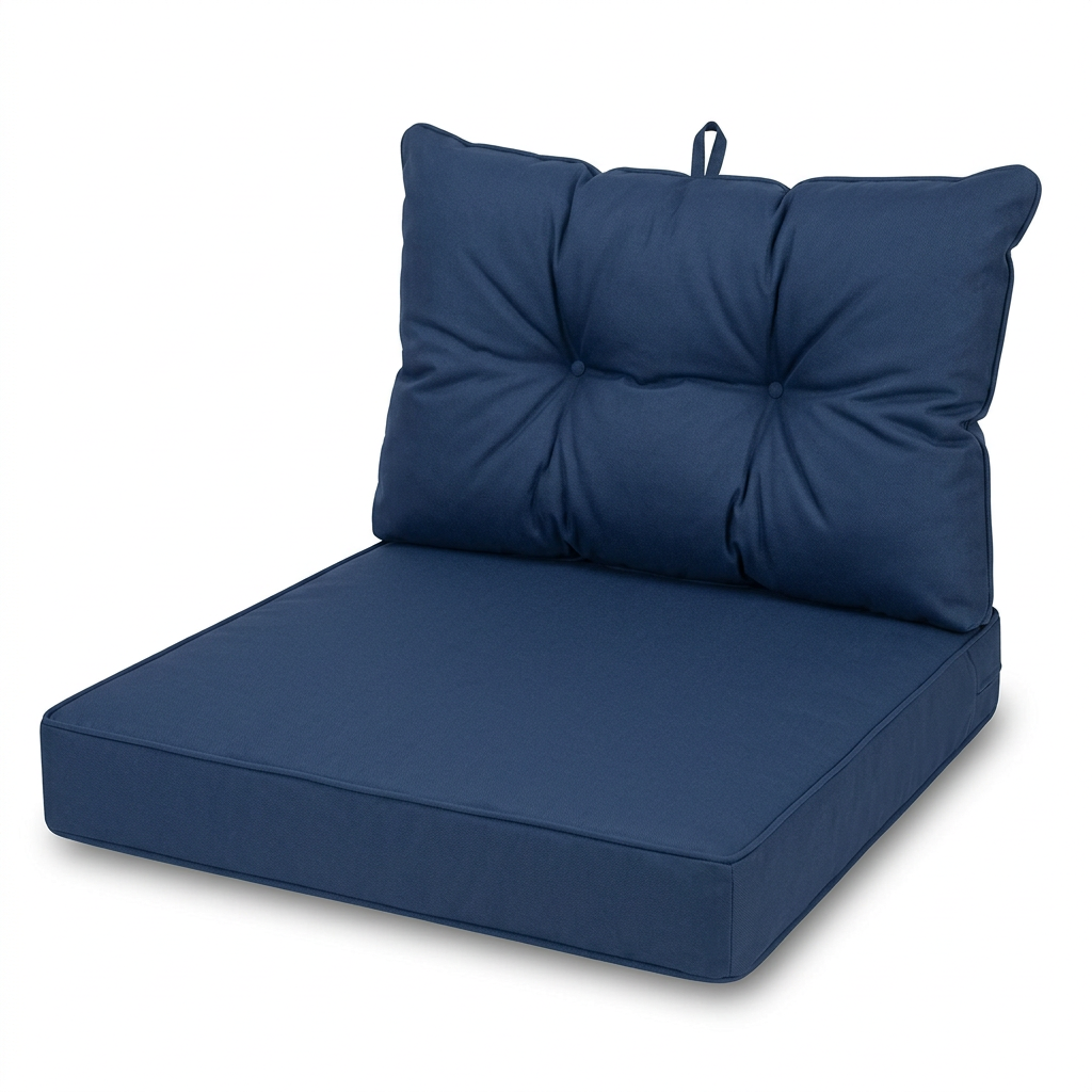coussin pour palette bleu - Variation 3