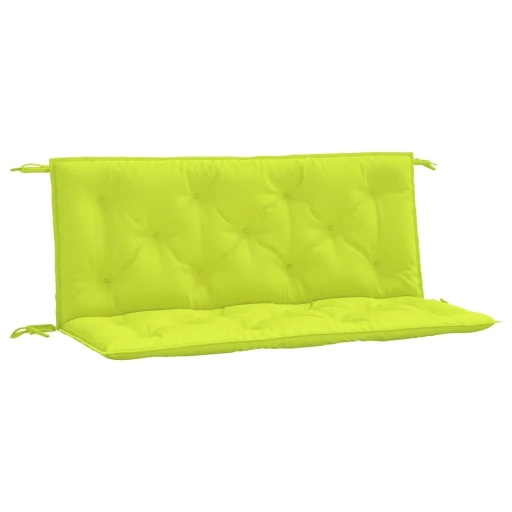 Coussin palette vert imperméable lot 2 banc jardin